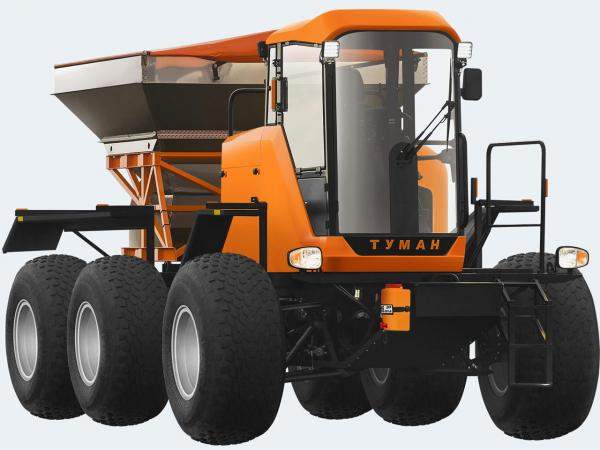 Разбрасыватель ТУМАН-3. Шины низкого давления, навигационная система, электромеханическое подруливающее устройство