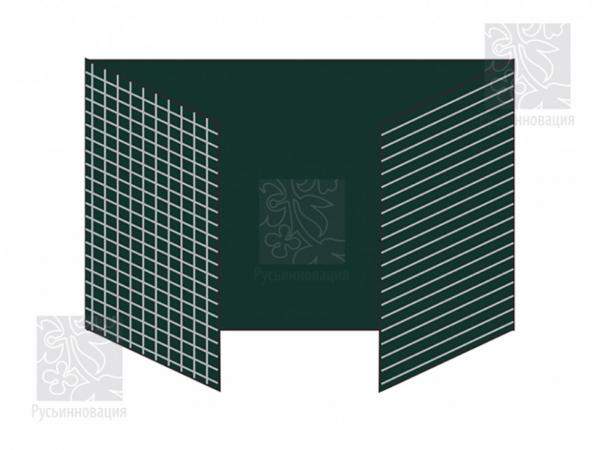 Разлинованная трехэлементная меловая магнитная доска