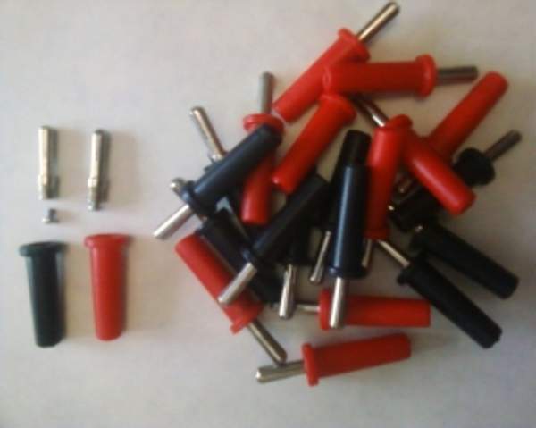 Разъем штепсельный одинарный 4 мм радио электроника вилка разьем