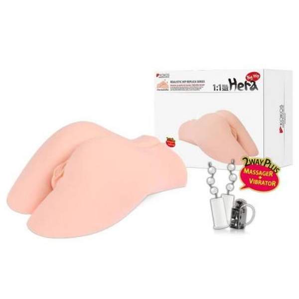 Реалистичный мастурбатор девственница с вибрацией Hera Big Hip, Kokos Co.