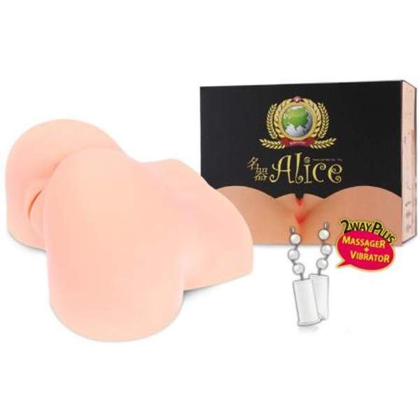 Реалистичный мастурбатор вагина и попка с вибрацией и ротацией Alice, Kokoc Co.