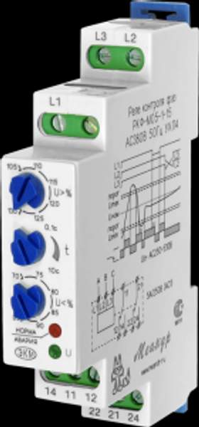 Реле контроля фаз РКФ-М05-1-15, РКФ-М05-2-15