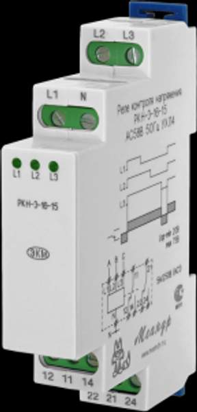 Реле контроля напряжения РКН-3-16-15