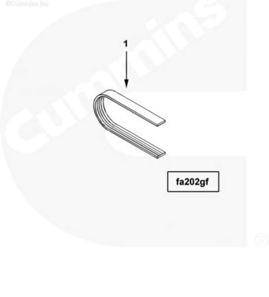 Ремень 8PK1498.6 Cummins 3288867 3805914