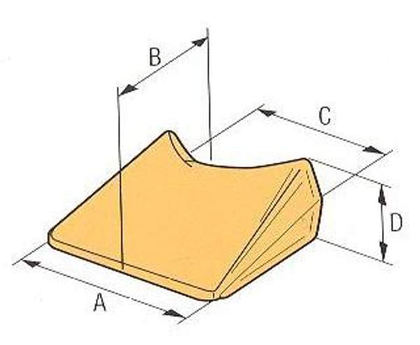Ремкромка для ремонта наконечников ковшей экскаваторов типоразмера Komatsu PC 300, PC 400