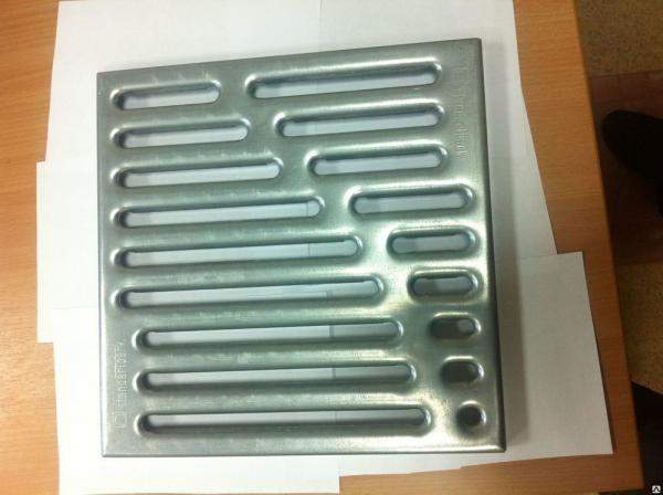 Решетка водоприемная к дождеприемнику штамп сталь.оцинк."вершина" арт.33104