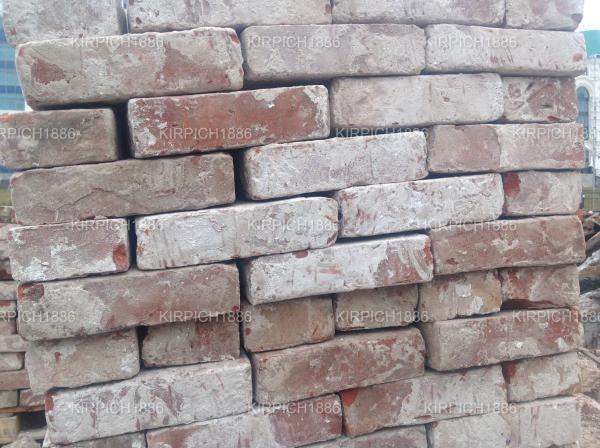Реставрационный кирпич ручной формовки под лофт 18-19 века (старинный)