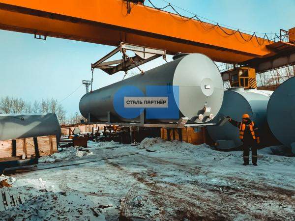 Резервуар 50м3 горизонтальный стальной (РГС-50)