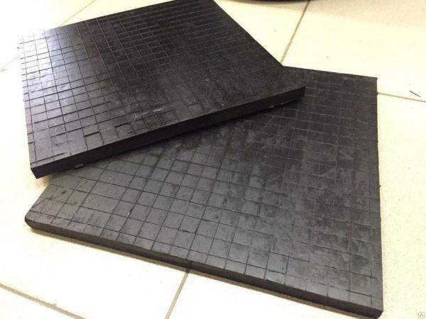 Резиновая плита для складских помещений 500х500х25мм 550руб/шт