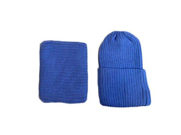 РК54-1483 Комплект шапка+снуд на мальчика 7-17 (одинарная вязка, подклад флисовый)