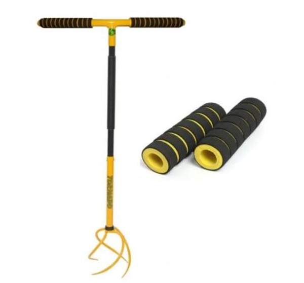 Ручной культиватор корнеудалитель с мягкими ручками-грипсами Торнадика