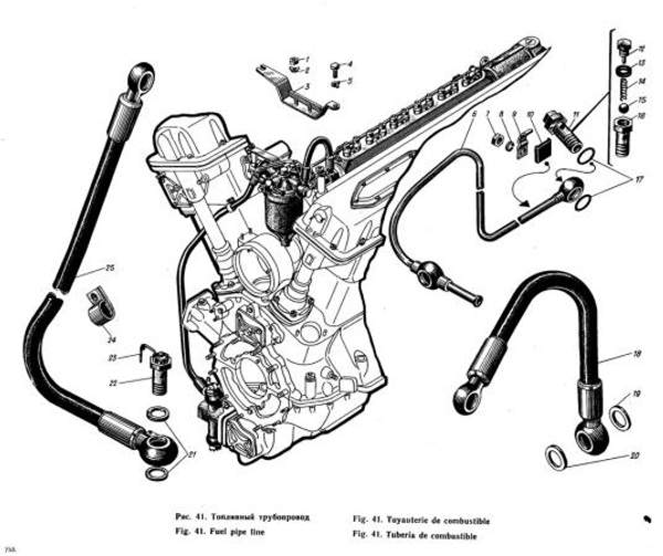 Рукав гибкий к т/насосу Сб. 535-07-25