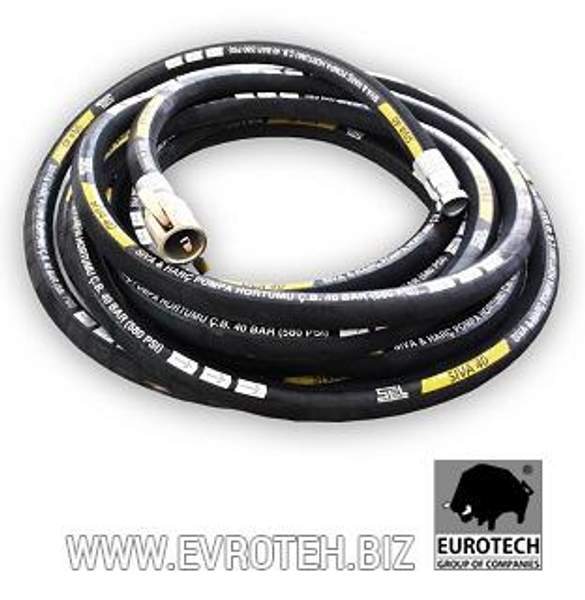Рукав растворный 40 бар. 15 метров