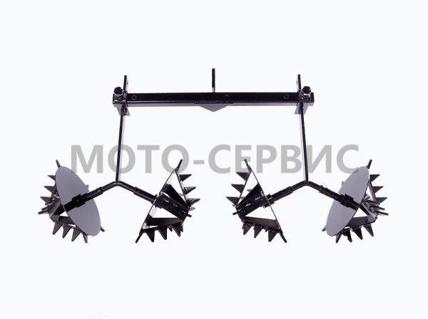 Рыхлитель-полольник Ёж двухрядный на раме без сцепки