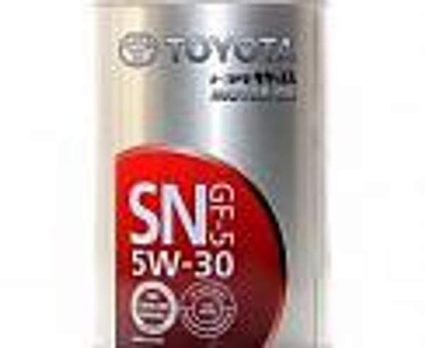 SAE 5W-30 Toyota API SN ILSAC GF-5 синтетика Железная канистра 1л