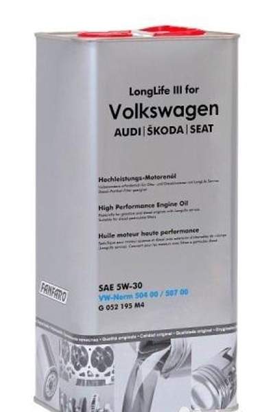 SAE 5W30 VW LongLife O.E.M. for Volkswagen AUDI SKODA SEAT железная канистра 5л