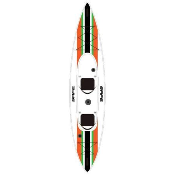 Safe waterman HC100.005 Apache Каяк Оранжевый White / Orange / Green 426 x 90 cm