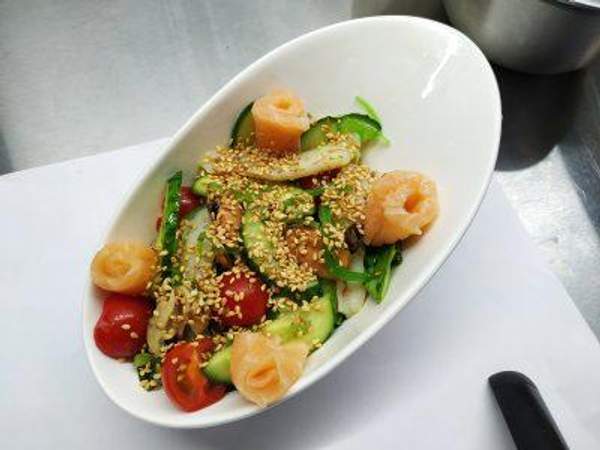 Салат ???? с морепродуктами