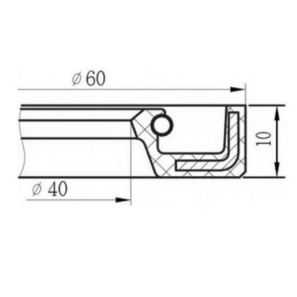 Сальник 40х60х10 ГОСТ 87-52-79
