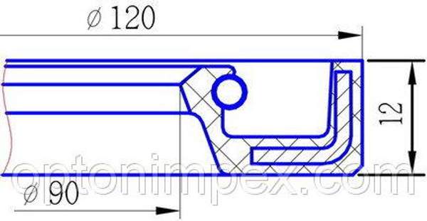 Сальник 90х120х12 АСК