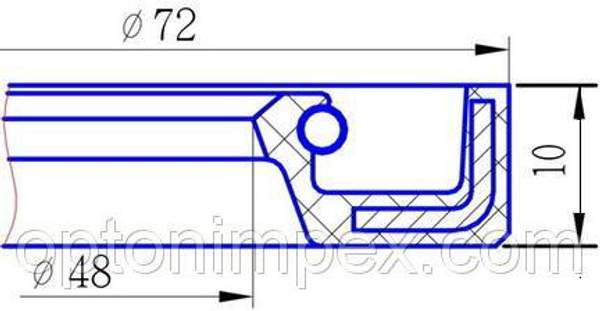 Сальник СК-55 48х72,5 (20-3103038-Б)