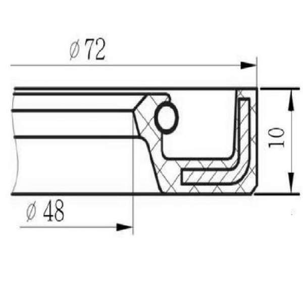 Сальник СК-55 48х72,5 (20-3103038-Б)