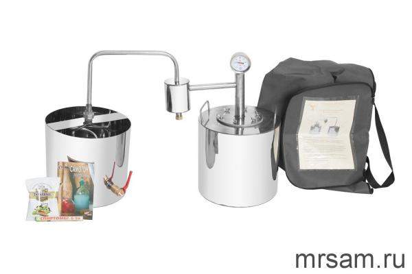 Самогонный аппарат "Добрый Жар" Дачный с сухопарником (Объем перегонного куба: 50л)