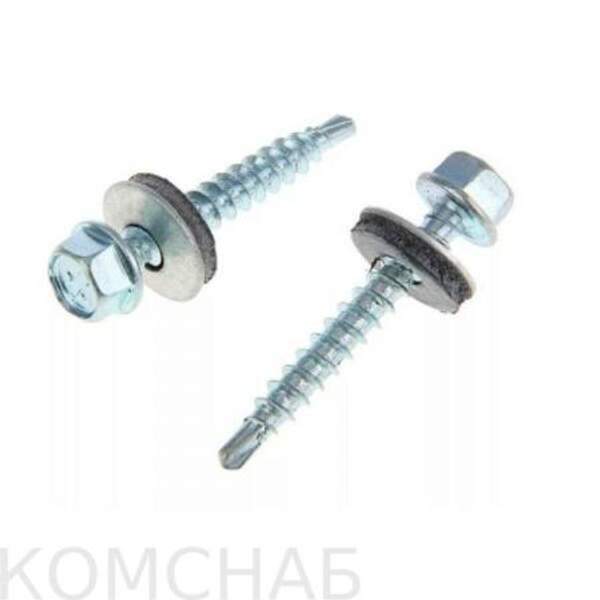 Саморез кровельный 4,8x 64 оцинк. по дереву