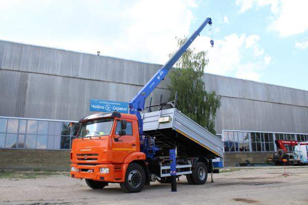 Самосвал на базе КАМАЗ-43253 с КМУ