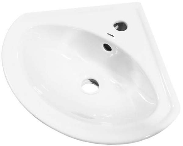 САНИТА Веер раковина угловая белая / SANITA Веер раковина угловая белая