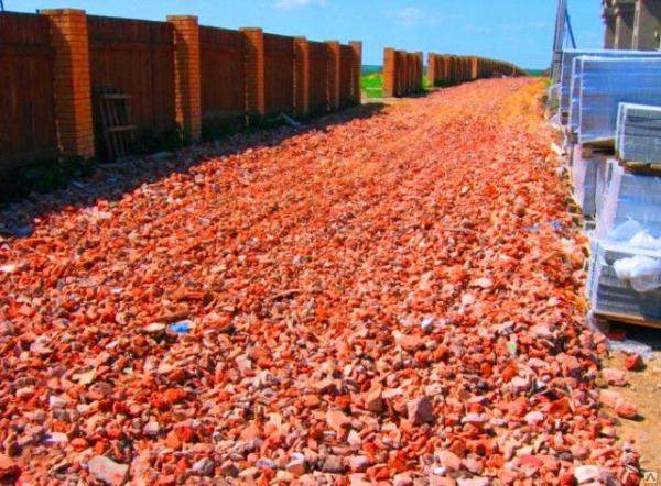 Щебень кирпичный фракция 0-300 с доставкой