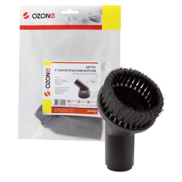 Щетка для пылесоса Ozone с коротким синтетическим ворсом, под трубку 35 мм