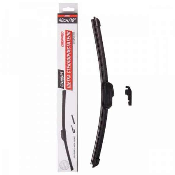 Щетка стеклоочистителя бескаркасная 40см/16" SKYWAY Стандарт 1шт.