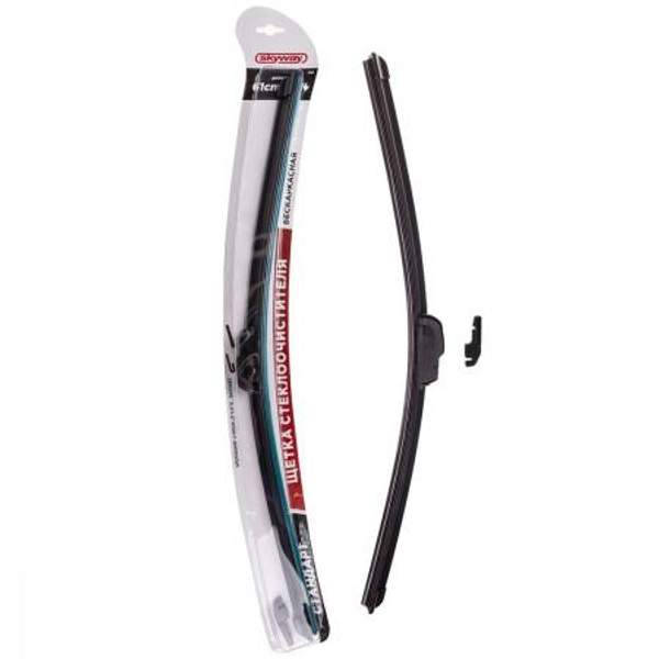 Щетка стеклоочистителя бескаркасная 61см/24" SKYWAY Стандарт 1шт.