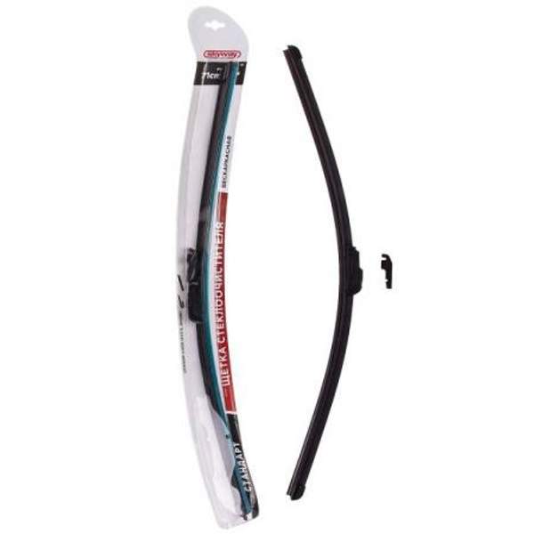 Щетка стеклоочистителя бескаркасная 71см/28" SKYWAY Стандарт 1шт.