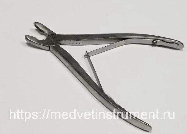 Щипцы-кусачки костные с круглыми губками изогнутые Щ-61