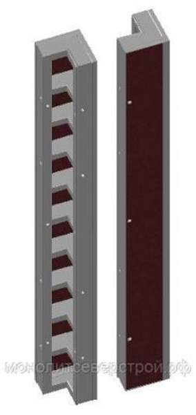 Щит угловой внутренний опалубки 0.3 х 0.3 x 3.0 м