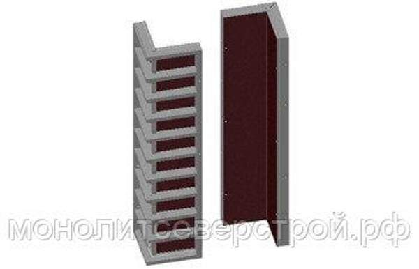 Щиты угловые наружные стальные 0.5 х 0.5x 3.0 м