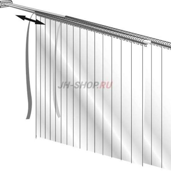 Сдвижная поперек фургона мобильная ПВХ-завеса Frostwall