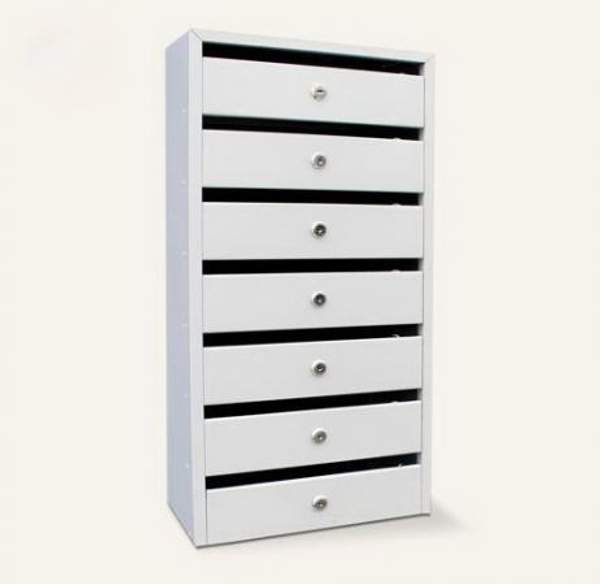 Секционные почтовые ящики оптом "Оптима" 7 секций (с задней стенкой)