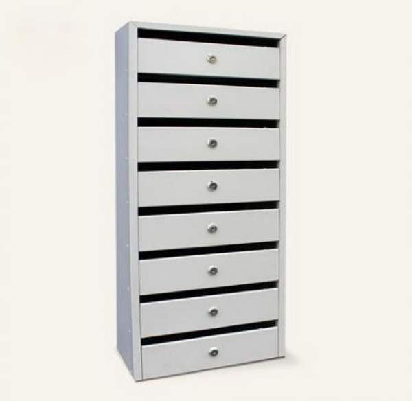 Секционные почтовые ящики оптом "Оптима" 8 секций (с задней стенкой)