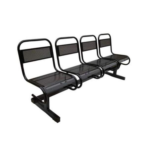 Секция стульев перфорированная 4-х местная сварная