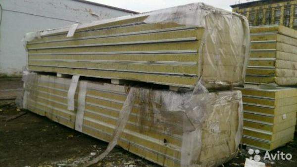 Сэндвич панели Мин вата 120 мм кровля, 9 м