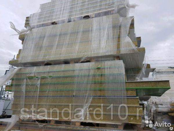 Сэндвич панели Минвата 100 мм, 3,99 м