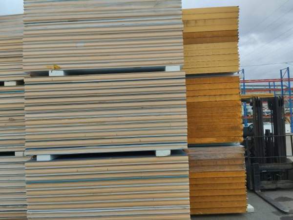 Сэндвич панели новые и б/у в наличии 10000м2