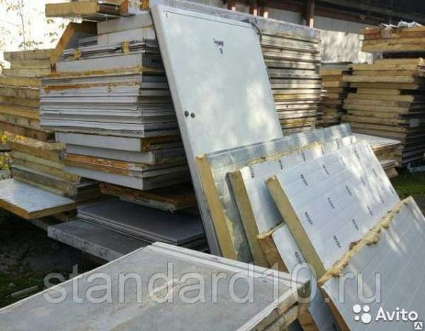 Сэндвич панели пенополиуретан 80мм, 2,90 м