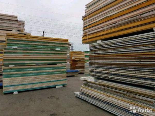 Сэндвич панели PIR 80 мм, 2,68 м, б/у