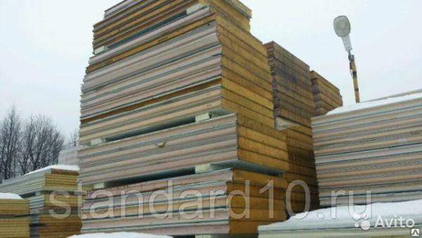 Сэндвич панели PIR 80 мм, 3,12 м