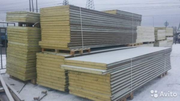 Сэндвич панели PIR 80 мм, 4,62 м, б/у