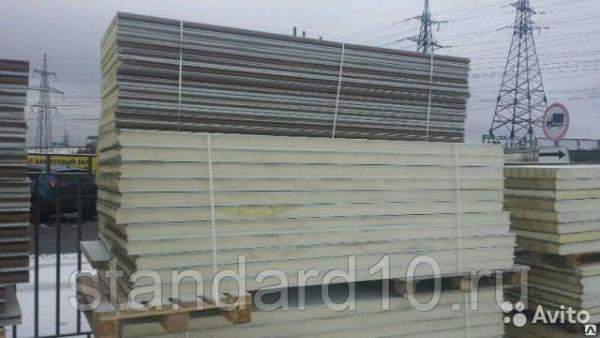 Сэндвич панели PIR 80 мм, 4,68 м